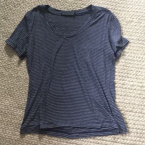 Brandy Melville V Neck Striped Shirt